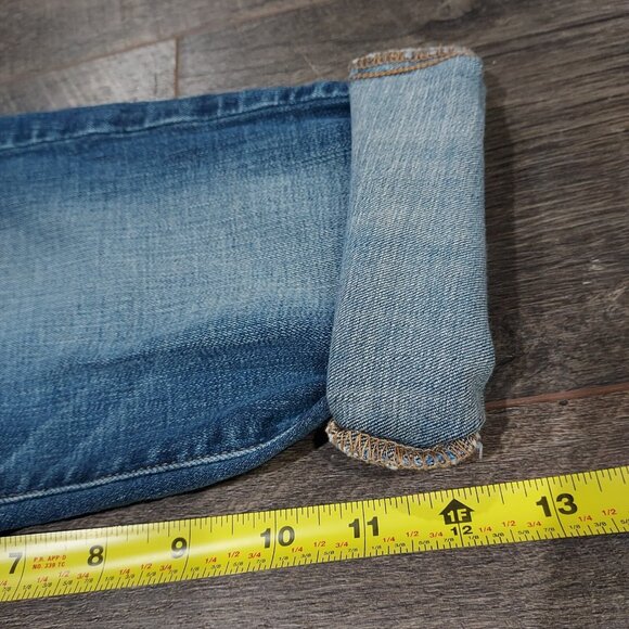 Farmcore American Eagle Outfitters Super Stretch Skinny Jeans Custom Cut Off - Picture 7 of 8